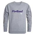 W Republic 556-363-HGY-02 Men Portland Pilots Script Crew Fleece Heather Grey - Medium