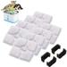 8pcs Filters for Cat Water Fountain Stainless Steel Automatic Pet Water Dispenser Filter Replacement with 4 Sponges