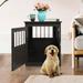 Pefilos 27 Dog Crates for Small and Medium Dogs Wooden Dog Cage Furniture Table Dog Kennel for Indoor Dog House with Side Slats Brown