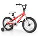 Babyjoy 16 Kids Bike Bicycle w/ Training Wheels for 5-8 Years Old Girls Boys Red