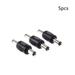 5x DC Coupler Male to Male M/M 5.5mm x 2.1mm Barrel Jack Power Connector Plug