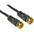 PRO SIGNAL F Plug to F Plug Satellite Lead with Gold Plated Connectors 10m Black