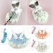 Walbest Cute Rabbit Clothes with Leash Rope Fashion Bunny Guinea Pig Costume Dress with Traction Rope Outdoor Harness Small Animals Pet Supplies
