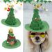 Visland Dog Christmas Hat Adjustable Super Soft 3D Cartoon Ornament Allergy Free Non-Fading Xmas Tree Style Fancy Dog Cap Pet Headgear Pet Supplies