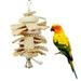 Sunjoy Tech Bird Parrot Toy Parrot Toy Natural Wood Loofah Bird Chewing Toy Parrot Cage Bite Toy for Parakeet Cockatoos Budgies Cockatiel Large Medium Parrot Birds