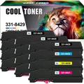 Cool Toner Compatible Toner Replacement for Dell 331-8432 Toner Cartridge Color Laser C3760 C3765 Extra High Yieldï¼ˆ3 * Black 3 * Cyan 3 * Magenta 3 * Yellow 12-Pack)