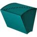 Smead-1PK Heavy-Duty Indexed Expanding Open Top Color Files 21 Sections 1/21-Cut Tabs Letter Size Teal