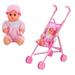 Ramoni Wholesale direct selling children s gift mixed trolley toy trolley baby girl play house with doll 2239C-01 plastic trolley + doll