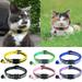 Shulemin Reflective Puppy Dog Cat Adjustable Collar Release Buckle Neck Strap Pet Supply Black