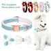 XWQ 3Pcs/Set Pet Collar Skin Friendly Dress-up Breathable Fashion Pet Dogs Collar with Bowknot Flower Accessories Pet Supplies