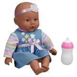 My Sweet Love Snuggle and Feed Time 12.5 Baby Doll Dark Skin Tone Blue Outfit