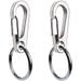 2 Pack Dog Tag Clips Stainless Steel Heavy Duty Quick Clips Pet ID Tag Holder for Dog/Cat Collar and Harness