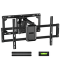 Full Motion TV Wall Mount for 37-85 inch LED LCD OLED TVs Dual Articulating Extension Arms Swivel TV Mount Wall Bracket 600x400mm Holds up to 132lbs