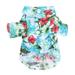 Keimprove Pet Summer T-shirts Hawaii Style Floral Dog Shirt Hawaiian Printed Pet T-shirts Cool Breathable Pet Clothes Beach Seaside Puppy Shirt for Dogs Pet Puppy