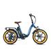 Addmotor Electric Bike for Adults Foldable Step-Thru Electric Bike 48V 20Ah Removable Battery 750W Folding Electric Bike for Adults M-140 R7 20 Fat Tire Ebike Blue