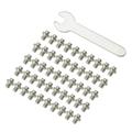 KOOYET Balight 50PCS Aluminum Alloy Bicycle Pedal Bolt Pedal Fixed Studs Anti-Slip Mountain Bike Screws M4 Pedal Anti-Slip Screws