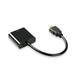 HDMI to VGA Gold-Plated HDMI to VGA Adapter Cable(Male to Female) with Computer Desktop PC Monitor Projector HDTV Chromebook Raspberry Pi Roku and More(Black) VGA HDMI