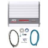 MTX WET500.1 1000w Marine Mono Amplifier Class D+Amp Kit 4 Boat/ATV/UTV/RZR/Cart