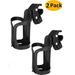 Bicycle Bottle Holder 2 Pack 360 Degree Rotation Drink Water Cup Holder Quick Release Universal Pushchair Cup Holder for Bicycles Mountain Bikes Buggies and Wheelchairs