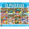 MasterPieces 12 Pack Jigsaw Puzzles - Artist Gallery 12-Pack Bundle