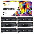 Toner Bank 6-Pack Compatible Toner Cartridge for Canon Cartridge 137 CRG-137 for Canon i-SENSYS MF227dw MF232w MF242dw MF236n MF244dw MF247dw MF220 MF230 MF240 MF210 series D570 Laser Printer Black