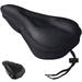 Elbourn Gel Bike Seat Cover (11x7.5 inch)- Premium Bicycle Saddle Pad Extra Gel Cushion- Bike Saddle Cushion Bike Seat Cover with Water & Dust Resistant Cover Fits Narrow Seats