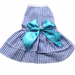 Puppy Bow Girls Puppy Clothes Princess Pet Dog Clothes Girls Striped Skirts Summer Shirts Cat Clothing Chihuahua Yorkshire Cat Suits (L Size).FD19