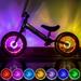 2 Pack Tire Rechargeable Bike Wheel Lights Hub Waterproof LED Cycling Spoke Lights 7 Color Bicycle Decoration Light for Kids and Adults Night Riding