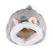 Balacoo Hamster Cotton Nest Hedgehog Comfortable Sleep Bed Winter Warm Pet Nest Sleeping Bag Pet Supplies (Light Grey)