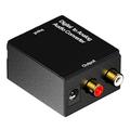 Coaxial Digital to Analog RCA 3.5mm Audio Fiber Optic Signal Converter Adapter 1#