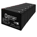 6V 12AH F2 SLA Replacement Battery for Back-UPS RBC3 RBC 3 - 6 Pack