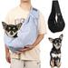 SESAVER Pet Sling Carrier for Small Medium Dog Cats Hands Free Doggie Carrying Shoulder Bag Travel Dog Sling Bag Pet Papoose Bag