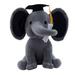 JYYYBF Baby Cartoon Elephant Plush Toys Stuffed Animal Plush Doll Soothing Pillow Accompany Baby Elephant Gray Doctor