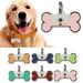 Travelwant Bone Shape Pet ID ï¼ŒDouble Sided Tag Dog Cat Pet ID Tag Bone Shape Aluminum Alloy for Dogs and Cats Pet ID Tag