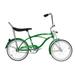 Wonder Wheels 20 In. Beach Cruiser Lowrider Coaster Brake Single Speed Bicycle Bike With Banana Seat Stainless Steel Spokes One Piece Crank Alloy Rims 36 H - Green
