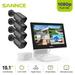 SANNCE 4CH DVR 1080p Full HD Home Outdoor Security Camera System with 10 1 LCD Monitor Remote Access Motion Detection