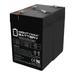 6V 4.5AH SLA Battery Replacement for National Power NB6-4.5 - 2 Pack