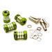 Integy RC Toy Model Hop-ups C27014GREEN 12mm Hex Wheel (4) Hub +16mm Offset for 1/10 Scale Truck & Buggy