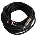 Seismic Audio 100 Foot Banana to 1/4 Speaker Cable -12 Gauge 2 Conductor 100 Black - BS12Q100