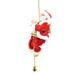 Fridja Christmas Music Old Man Doll Ladder Climbing Santa Claus Climbing Beads Santa Claus Battery Electric Music Old Man