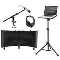 Samson C01 Studio Condenser Recording Microphone Mic+Stands+Headphones+Shield