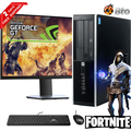 Restored Gaming HP 6300 SFF Computer Core i5 8GB Ram 2TB HDD 120GB SSD NVIDIA GT 1030 New 20 LCD Keyboard and Mouse Wi-Fi Win10 Home Desktop PC (Refurbished)