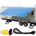 VEVOR RV Awning 19 Camper Awning Fabric Trailer Awning Canopy Patio Camping Car Awning Durable 15oz Vinyl Roller Tube for RV Van SUV Patio Awning Replacement Ocean Blue Fade