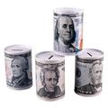 Metal Piggy Bank Money Bank Toy for Adults Money Saver Tin Can Desktop Decoration 4Pcs