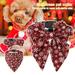 Deyuer Pet Collar Snowflake Pattern Dress-up Adjustable Breakaway Cats Dogs Collars Bandana for Christmas