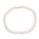 YUEHAO Gold Chain Dog Collar Dog Necklace Metal Cuban Link For Medium And Large Dogs Pets Heavy Duty Chew Proof Various Length Options Pet Diamond Necklace Rose Gold