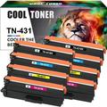 Cool Toner Compatible Toner Replacement for Brother TN-431 HL-L8360Cdw MFC-L8900Cdw HL-L8260Cdw MFC-L8610Cdw HL-L8360Cdwt Printerï¼ˆ2 * Black 2 * Cyan 2 * Magenta 2 * Yellow 8-Pack)