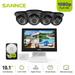 SANNCE 4 Channel 10 1 LCD CCTV Monitor DVR with 4 Cameras 1080p Home Security Surveillance System Supports ONVIF IP66 Outdoor Waterproof Remote Access Motion Detection 1TB Hard Drive