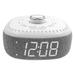 Sharp Alarm Clock - Sound Machine - Bluetooth Speaker - 6 Sleep Machine Soundtracks - White LED Digital Display
