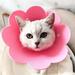 Cat Recovery Collar Adjustable Cat Cone Collar for Kitten Cats Sun Flower Neck Cat Cone Recovery Collar for Pet Kitten Cat Puppy Rabbit to Prevent from Biting Scratching